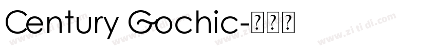 Century Gochic字体转换